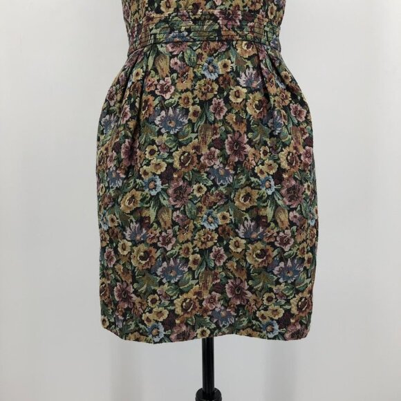 BCBGeneration Floral Tapestry Bustier rope strap mini  dress size 10 - Picture 13 of 16